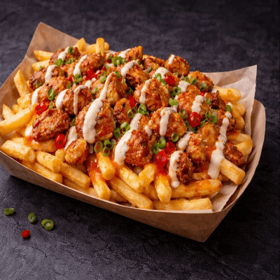 Chicken Tikka Loaded Fries 