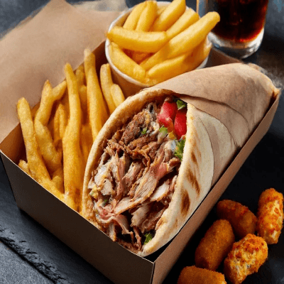 Doner Kebab Wrap Box 
