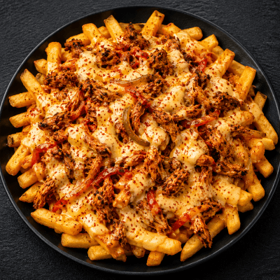 Chips, Cheese & Spicy Chicken 
